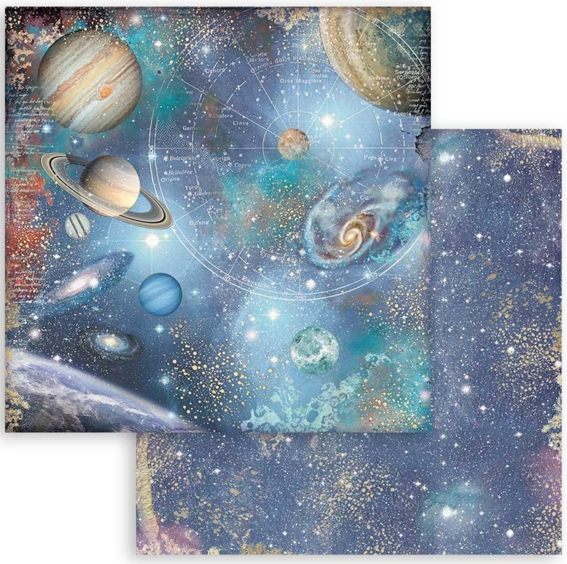 Cosmos Infinity - Backgrounds - Scrapbooking Pad 8x8 Inch - Stamperia
