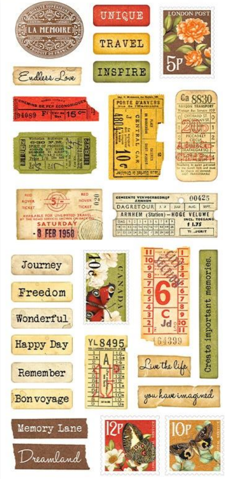 Create Happiness - Rub On - Labels - Vicky Papaioannou - Stamperia