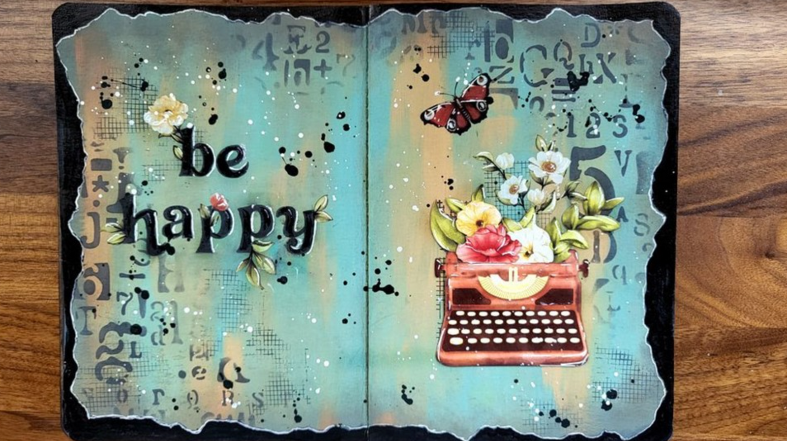 Create Happiness - Acrylic Stamp - Leaves and Movie Film - Vicky Papaioannou - Stamperia