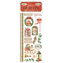 Classic Christmas - Rub-On 4x8.5 Inch - Stamperia