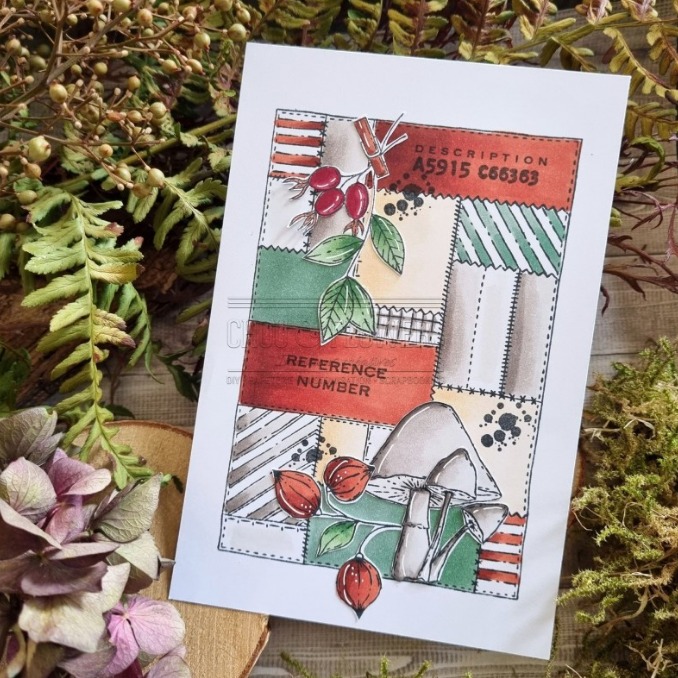 Clear Stamp 4x6 - PATCHWORK - Chou and Flowers