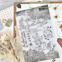 Clear Stamp Set 6x9 Inch - NATURE MORTE - Chou and Flowers