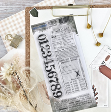 Clear Stamp Set 4x9 - FOND TEXTE SOMMAIRES - Chou and Flowers