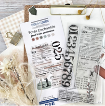 Clear Stamp Set 4x9 - FOND TEXTE SOMMAIRES - Chou and Flowers