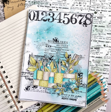 Clear Stamp Set 4x9 - FOND TEXTE SOMMAIRES - Chou and Flowers