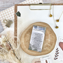 Clear Stamp 2x4 Inch - CLEAR TEXT GRUNGE - Chou and Flowers