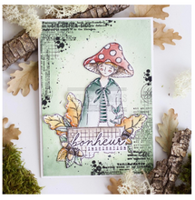 Clear Stamp 2x4 Inch - CLEAR TEXT GRUNGE - Chou and Flowers