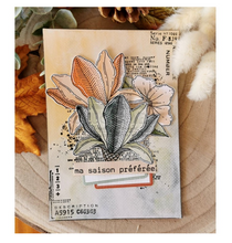 Clear Stamp 2x4 Inch - CLEAR TEXT GRUNGE - Chou and Flowers