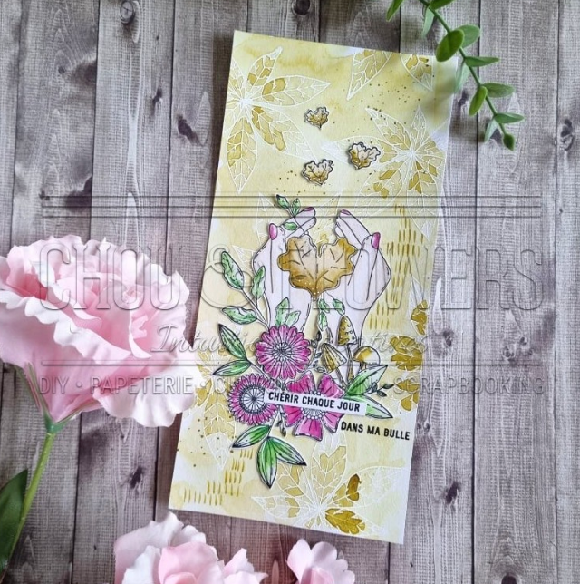 Clear Stamp Set - FEUILLE D'AUTOMNE - Chou and Flowers