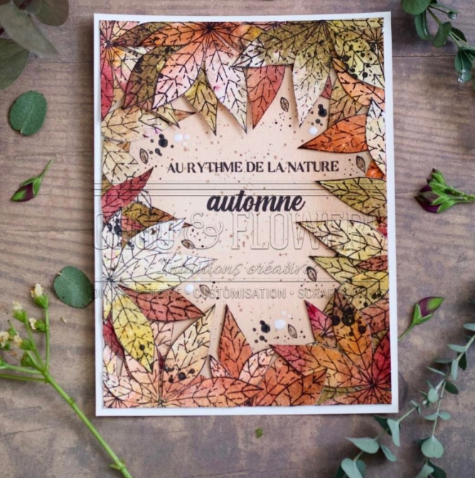 Clear Stamp Set - FEUILLE D'AUTOMNE - Chou and Flowers