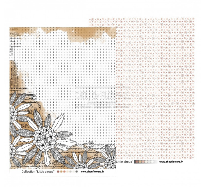 Paper Pack A4 - LITTLE CIRCUS - Chou and Flowers