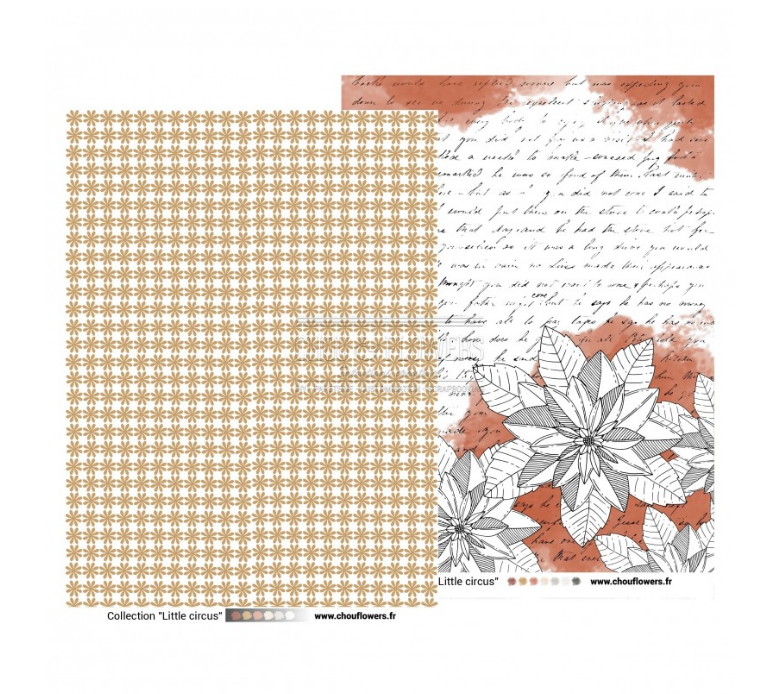 Paper Pack A4 - LITTLE CIRCUS - Chou and Flowers