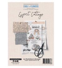 Paper A5 - ESPRIT COTTAGE - Chou and Flowers