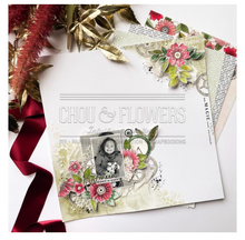 Rubber Stamp Set - 6x8 Inch - FLORAISON - Chou and Flowers