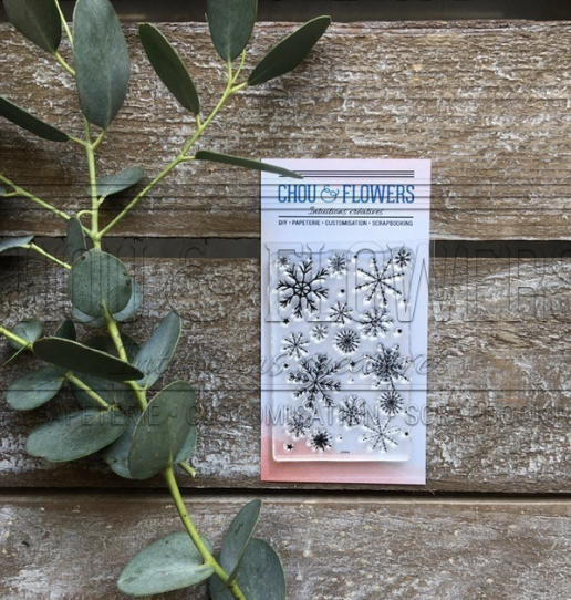 Clear Stamp 2x4 Inch - FLOCON - Chou and Flowers