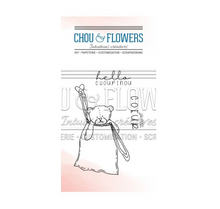 Clear Stamp 2x4 Inch - CHOUPINOU - Chou and Flowers