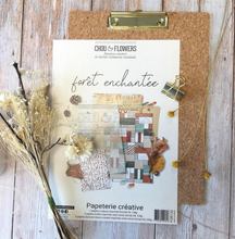 Paper A4 - COLLECTION FORET ENCHANTEE - Chou and Flowers