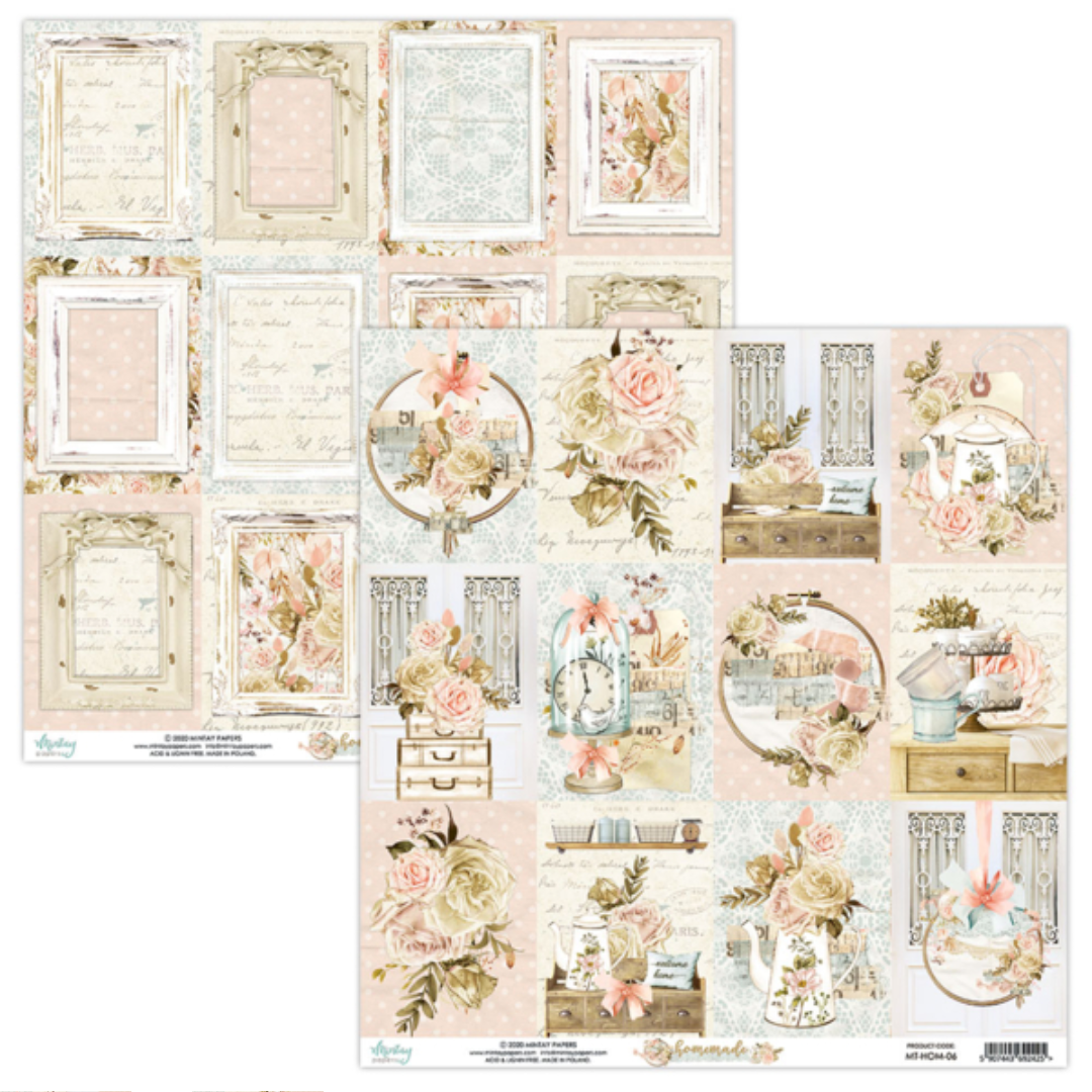 Mintay Papers - 12 x 12 Paper Set - Homemade