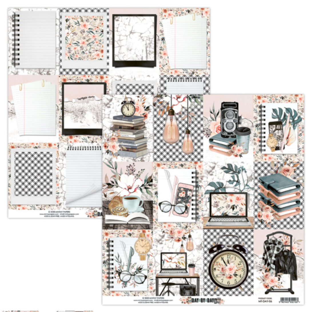 Mintay Papers - 12 x 12 Paper Set - Day By Day