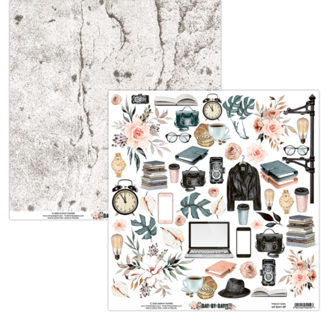 Mintay Papers - 12 x 12 Paper Set - Day By Day