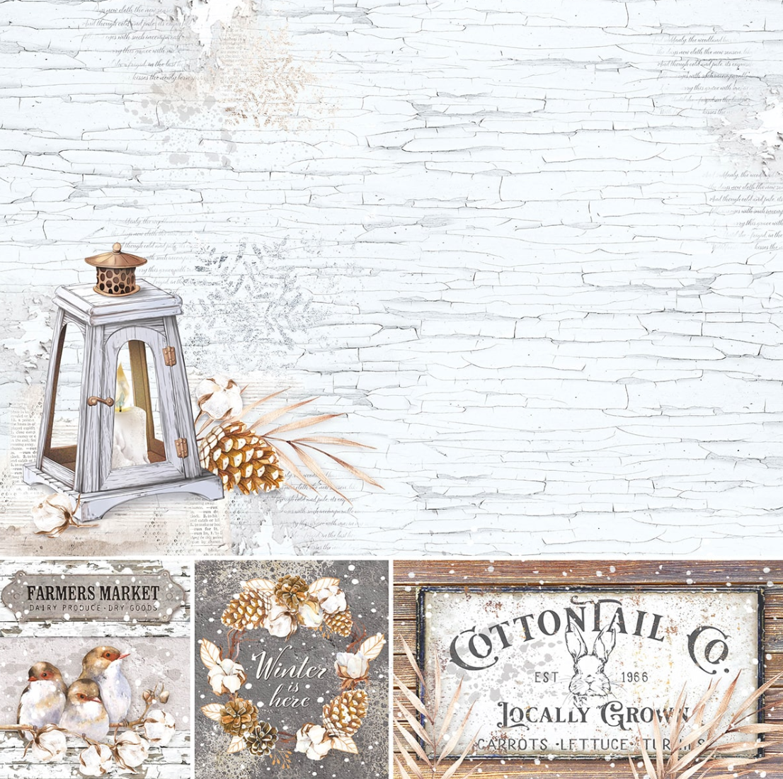 12x12 - Cozy Moments Paper Pad - 12/Pkg - Ciao Bella