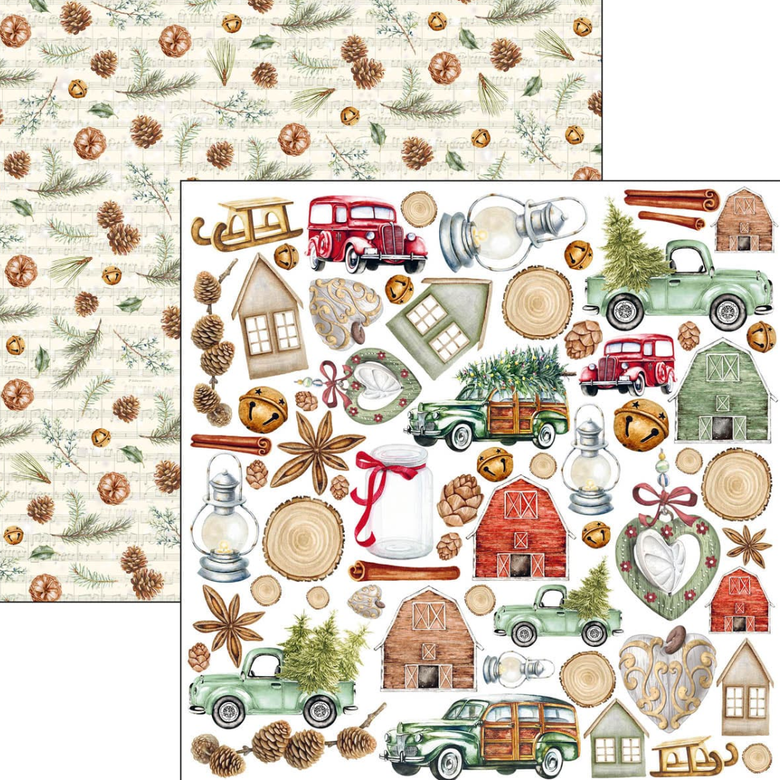 6x6 - Christmas Vibes Fussy Cut Pad - Ciao Bella