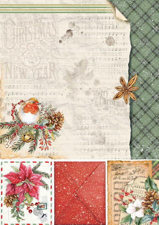 A4 - Christmas Vibes Creative Pad - 9/Pkg - Ciao Bella