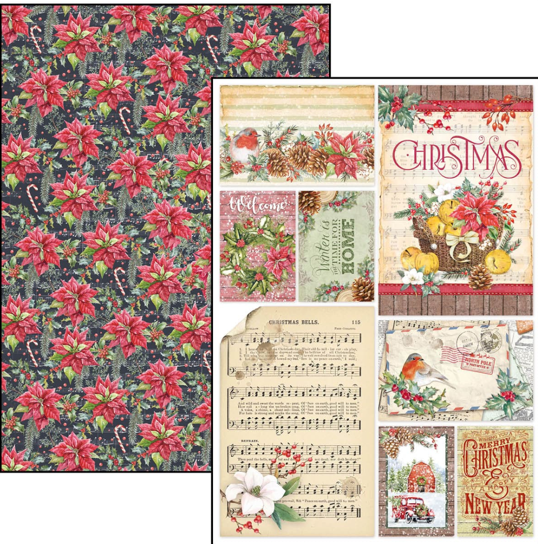 A4 - Christmas Vibes Creative Pad - 9/Pkg - Ciao Bella