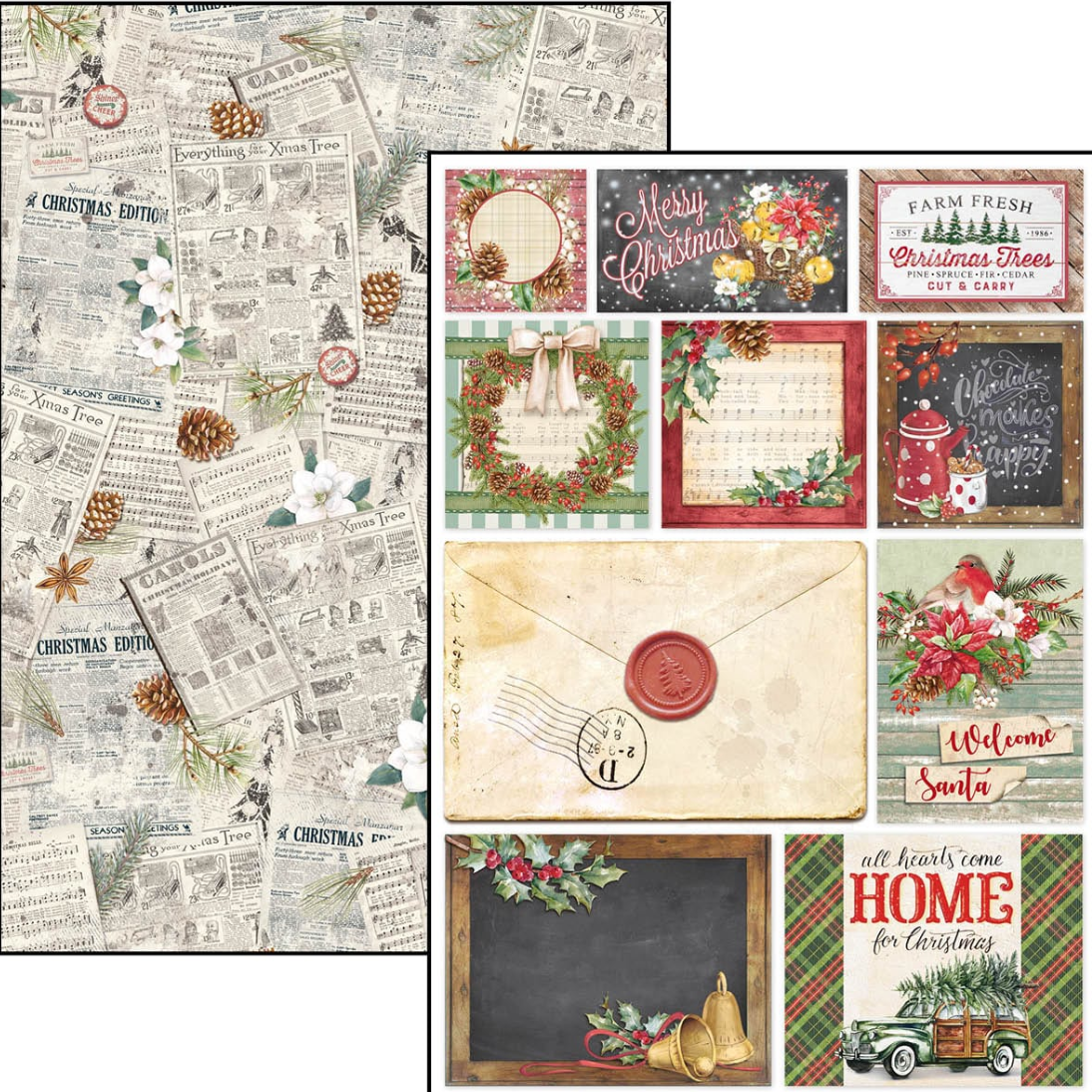 A4 - Christmas Vibes Creative Pad - 9/Pkg - Ciao Bella