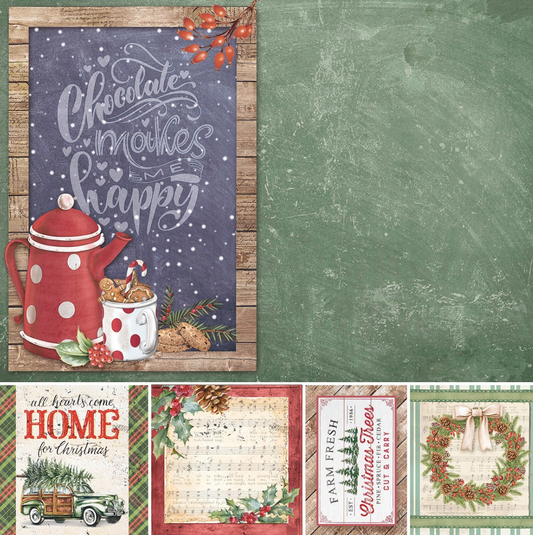 8x8 - Christmas Vibes Paper Pad - 12/Pkg - Ciao Bella