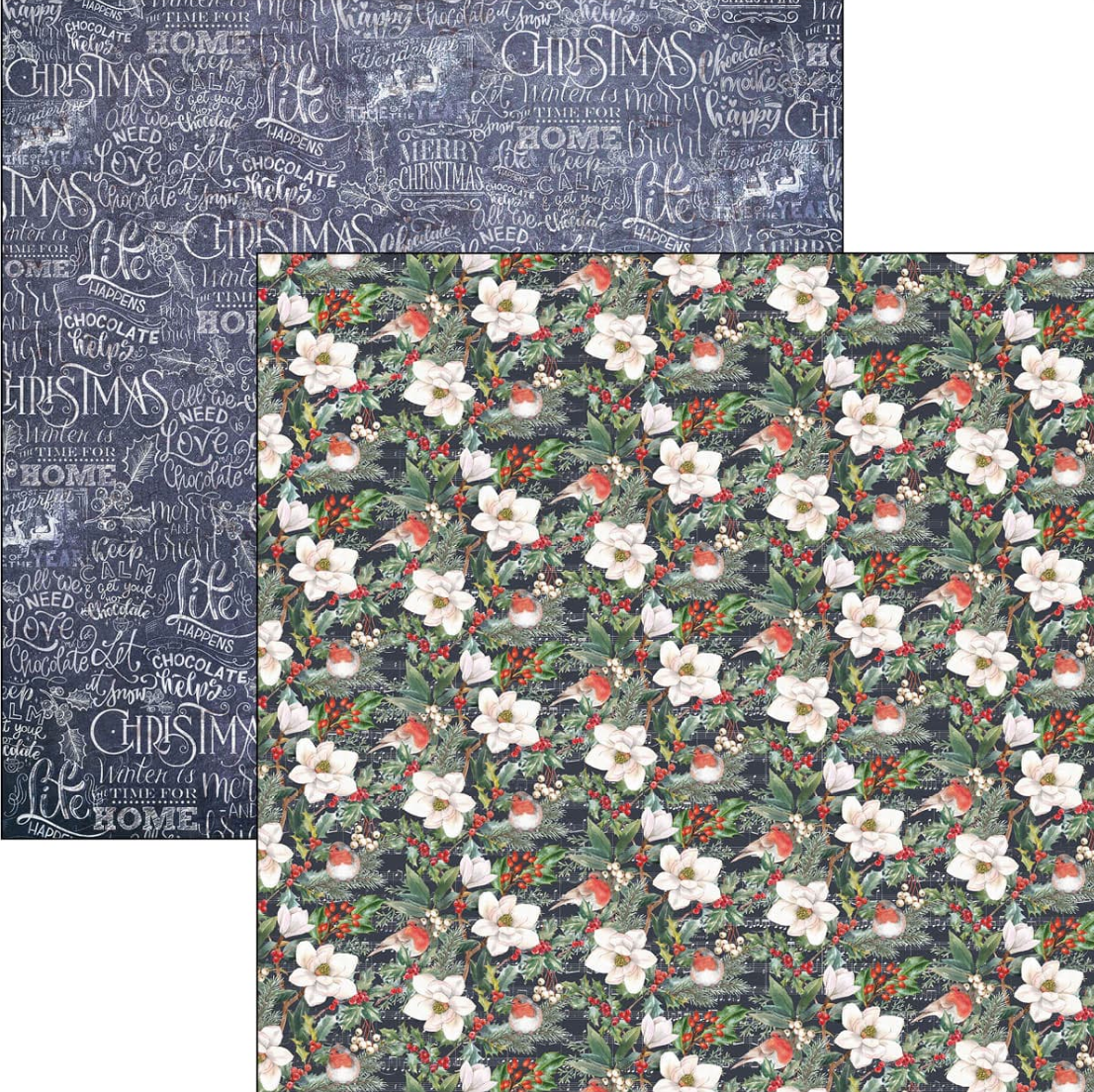 8x8 - Christmas Vibes Paper Pad - 12/Pkg - Ciao Bella