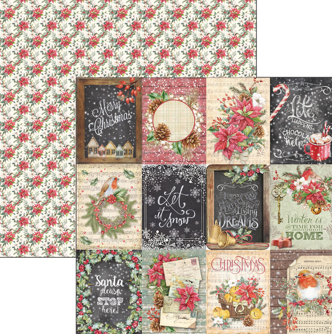 12x12  - Christmas Vibes Paper Pad - 12/Pkg - Ciao Bella