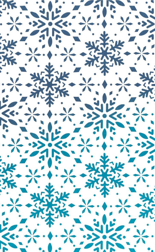 Snowflakes Texture Stencil - 5x8 - Ciao Bella