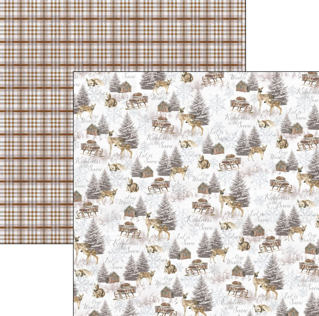 12x12 - Cozy Moments Patterns Pad - 8/Pkg - Ciao Bella