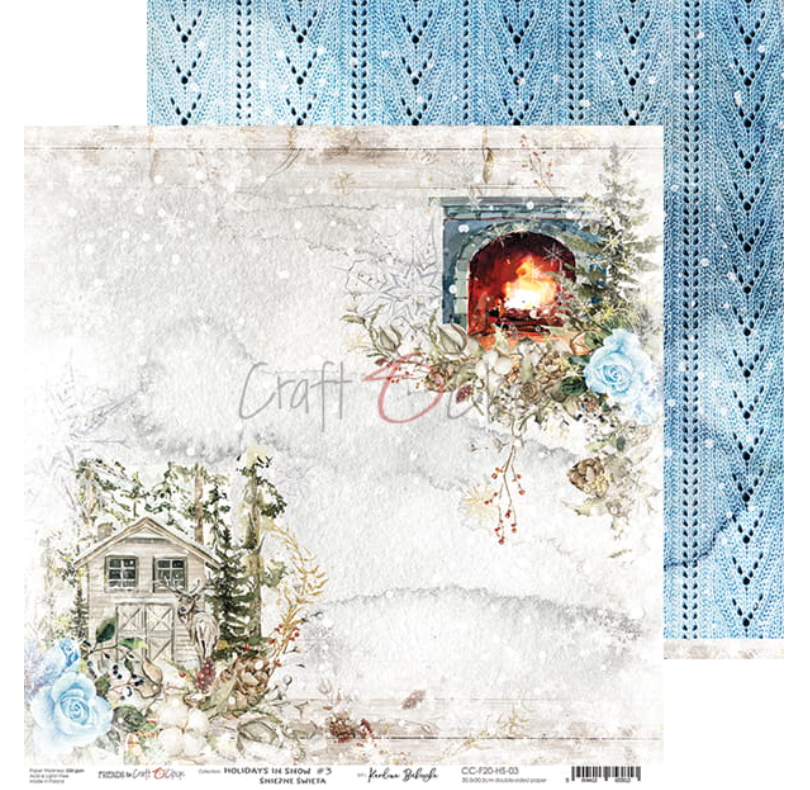 8x8 Paper Set - HOLIDAYS IN SNOW - Craft O Clock