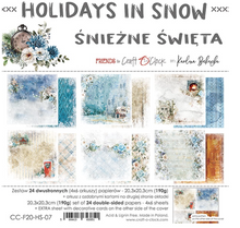 8x8 Paper Set - HOLIDAYS IN SNOW - Craft O Clock