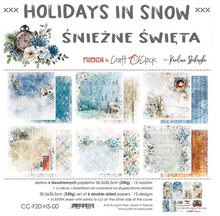 12x12 Paper Set  - HOLIDAYS IN SNOW -  Craft O Clock