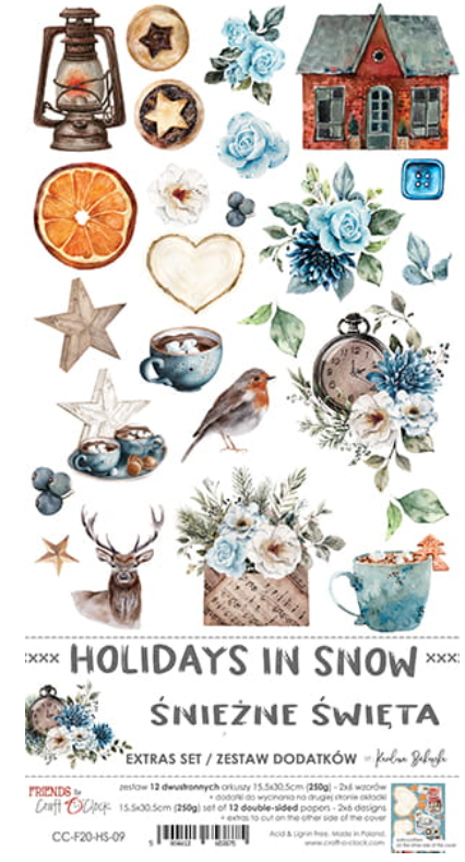 EXTRAS Set - HOLIDAYS IN SNOW - Craft O Clock