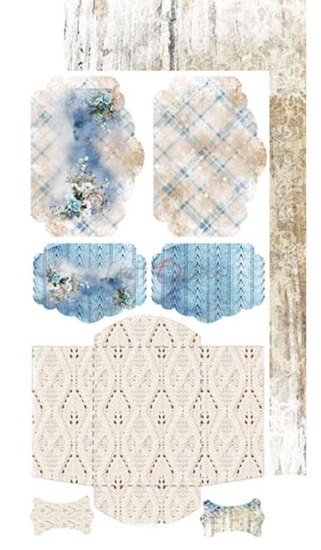 JUNK JOURNAL - Extras Set - HOLIDAYS IN SNOW - Craft O Clock