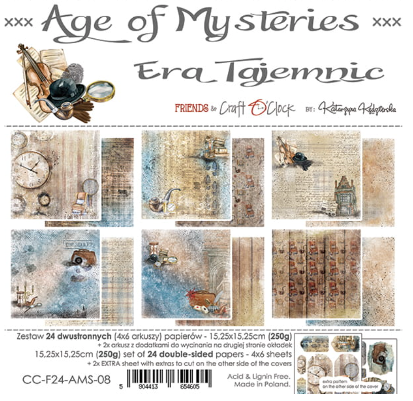 6x6 Paper Set - AGE OF MYSTERIES - Craft O Clock
