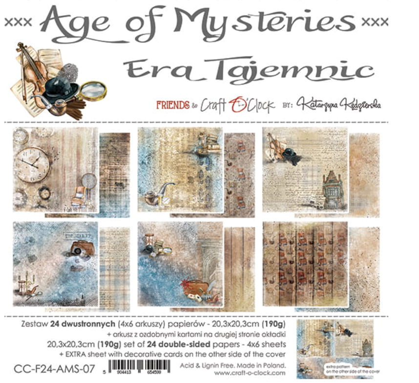 8x8 Paper Set - AGE OF MYSTERIES - Craft O Clock