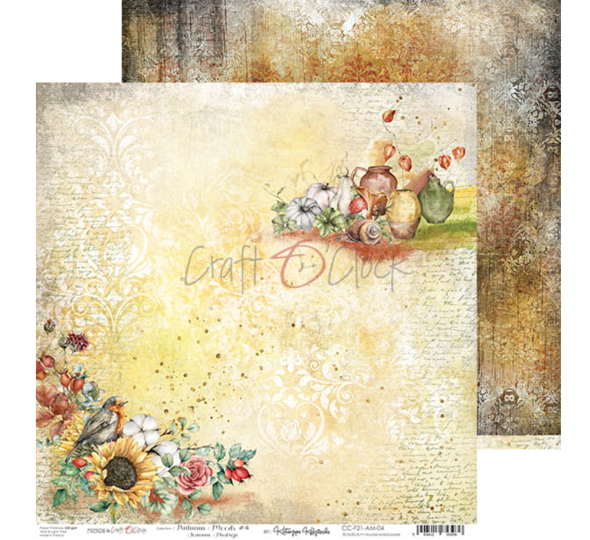 12x12 Paper Set - AUTUMN MOODS - Craft O Clock