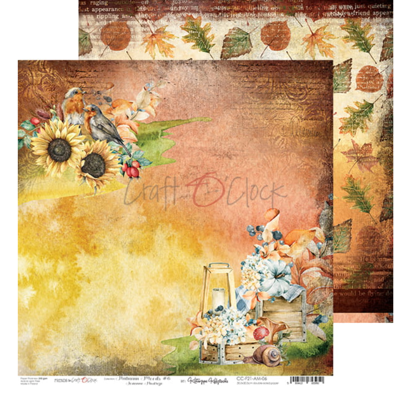 12x12 Paper Set - AUTUMN MOODS - Craft O Clock