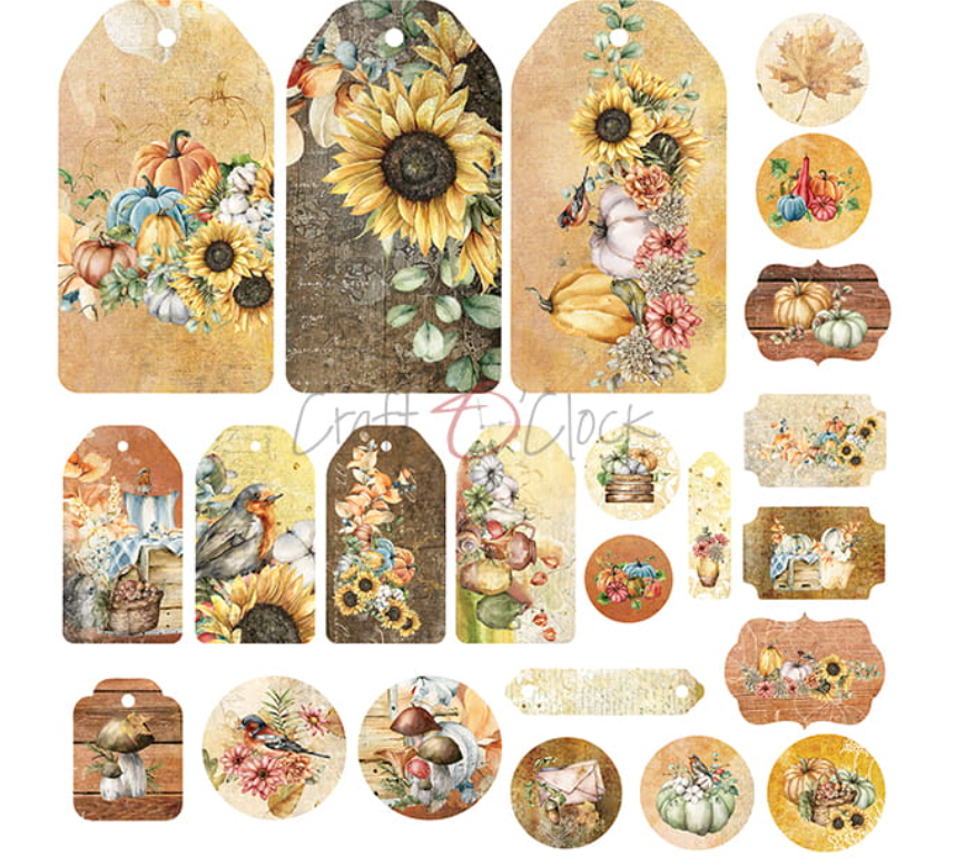 12x12 Paper Set - AUTUMN MOODS - Craft O Clock