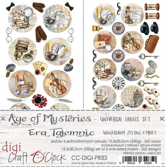 LABELS Set - AGE OF MYSTERIES - Craft O Clock