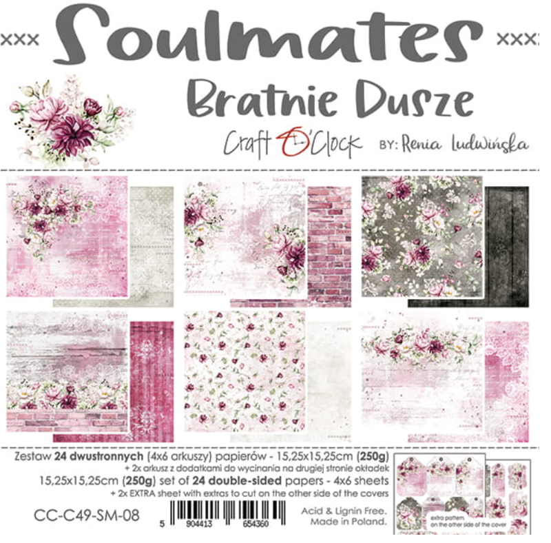 6x6 Paper Set - SOULMATES - Craft Clock
