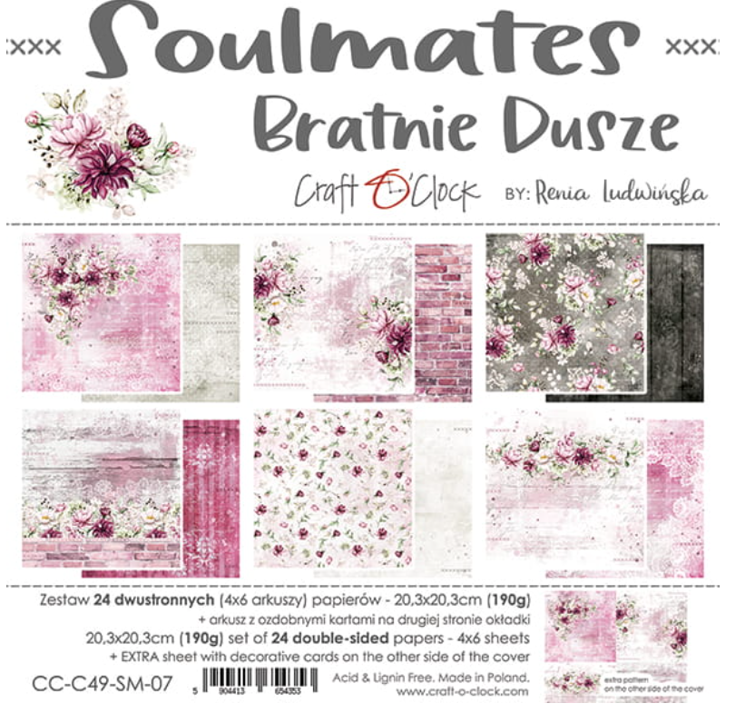 8x8 Paper Set - SOULMATES - Craft O Clock
