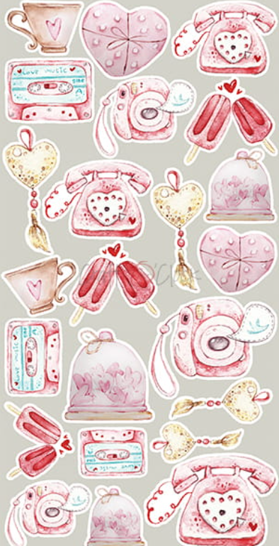 Extras Set - CHARMING EXTRAS - IN LOVE - Craft O Clock