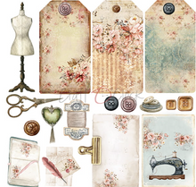 8x8 Paper Set - VINTAGE BEAUTY - Craft O Clock