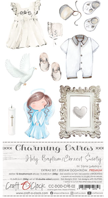 Extras Set - HOLY BAPTISM - Premium - CHARMING EXTRAS - Craft O Clock